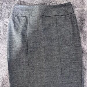 CLEARENCE!!!!!!!! Grey Ruffle Hem Pencil Skirt Business Casual Feminine